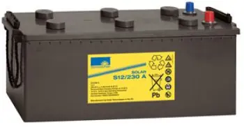 Exide Sonnenschein Solar S12/230 A Blei-Gel Batterie 12V 230Ah Beliebt