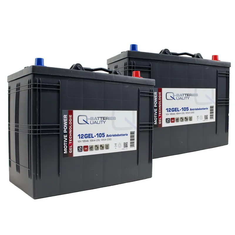 Neue Ware Ersatzakku für Gansow CT 70 Rider ECS Reinigungsmaschine 24V 2x 12V 105Ah
