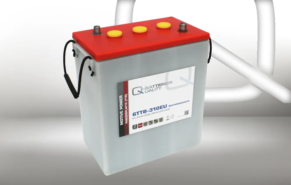 Sonderaktion Q-Batteries 6TTB-310EU 6V 310Ah (C20) geschlossene Blockbatterie, positive Röhrchenplatte