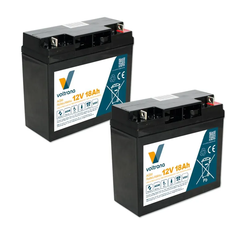 Rollstuhlakku passend für Heymer Move 24V 2 x 12V 18Ah – Voltrana Ersatzakku Zertifiziert