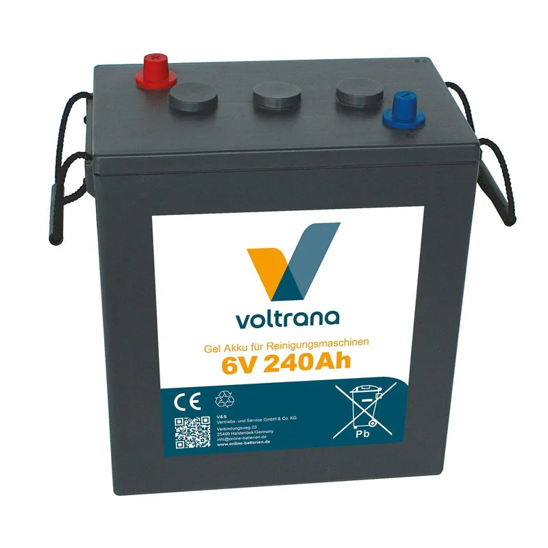 Ausverkauf Voltrana Gel Akku für Reinigungsmaschine 6V 240Ah