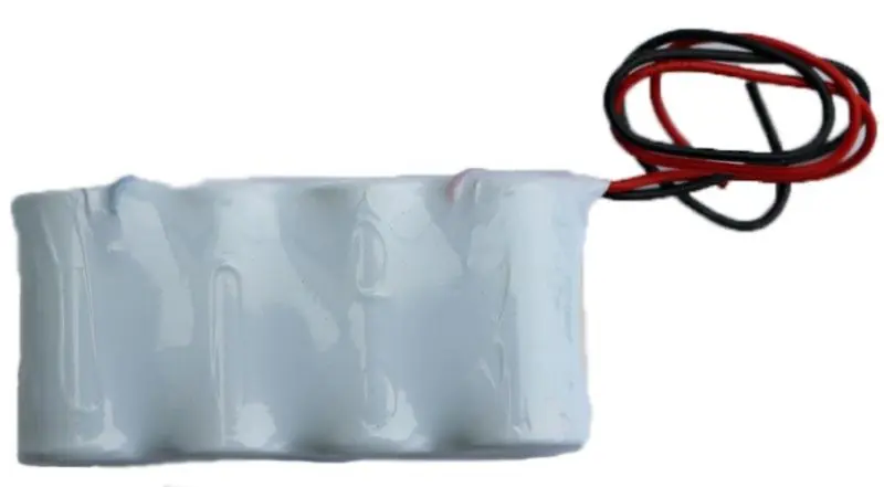 Aktuell Akku Pack 4,8V 2000mAh für Notbeleuchtung Reihe NiCd F4x1 4xSub-C Hochtemperaturzellen Kabel