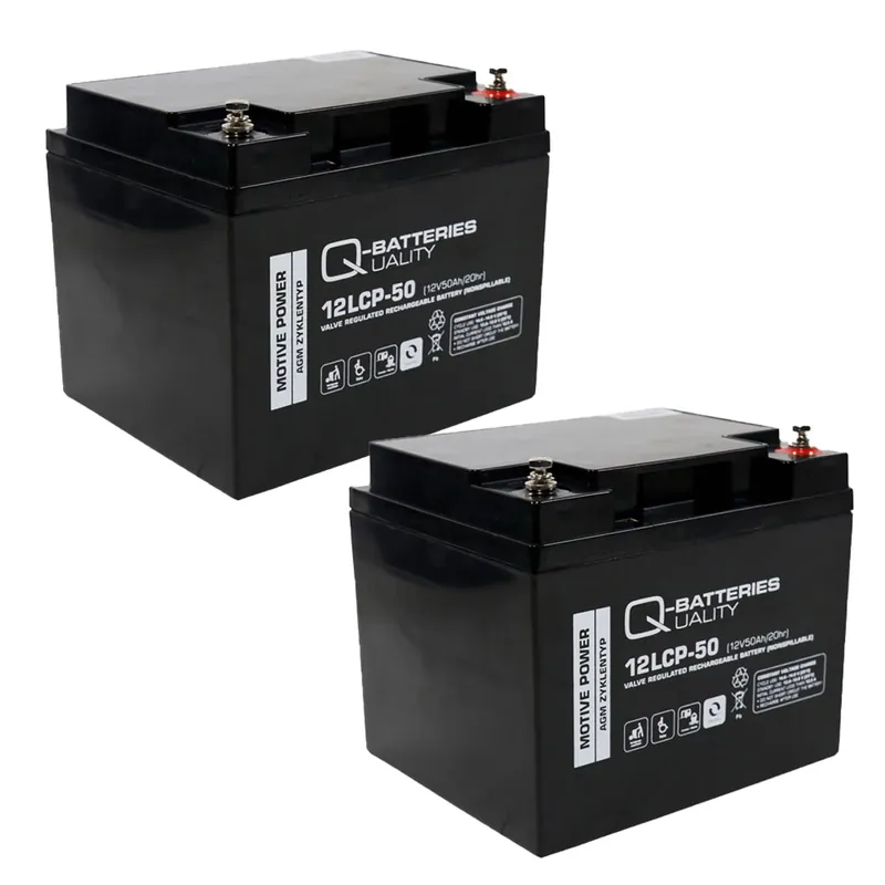 Ersatzakku für Trendmobil R-44 Rollstuhl 24V 2 x 12V 50Ah Neuheit