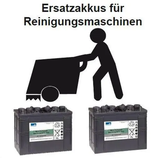 Ersatzakku für 114 RS - Teile Nr. 80565000 Reinigungsmaschine Akku - Batterie Markenprodukt