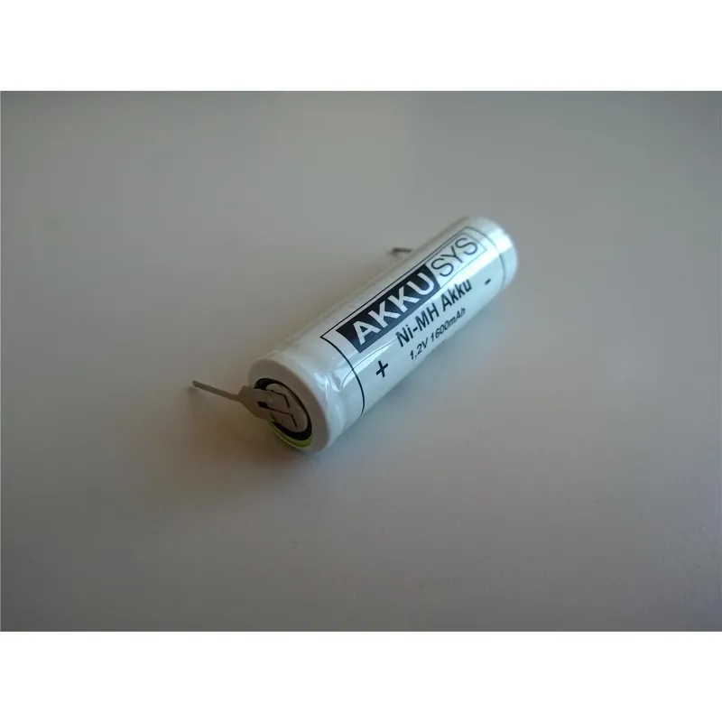 Ersatzakku für elektrische Zahnbürste 1,2V 1600mAh NiMH single Pin Preiswert