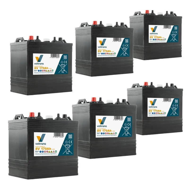 Batterie für Golfcart passend für E-Z-GO Express S4 48V 6 x 8V 170Ah – Voltrana Ersatzakku Heißes Angebot