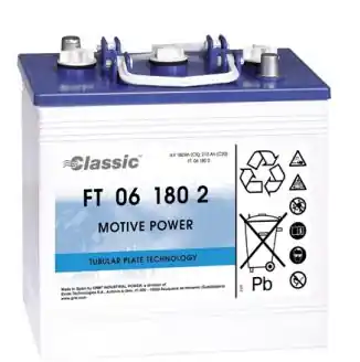 Exide Classic FT 06 180 2 Antriebsbatterie 6 Volt 180 Ah (5h) mit PzS-Platten Sonderangebot