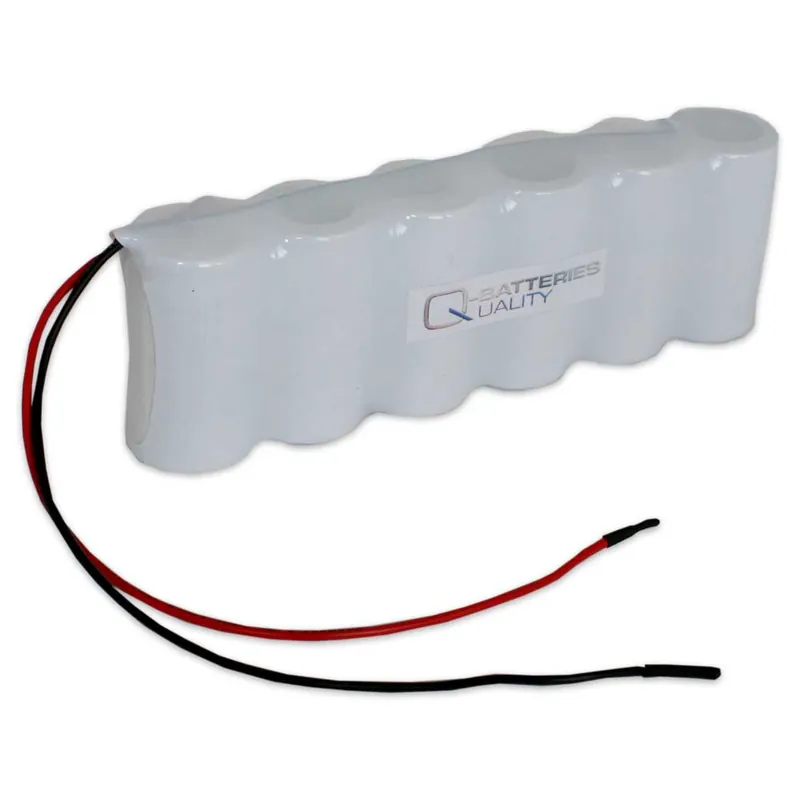 Preisreduziert Akku Pack 7,2V 2500mAh für Notbeleuchtung Reihe NiCd F6x1 6xC-Hochtemperaturzellen Kabel
