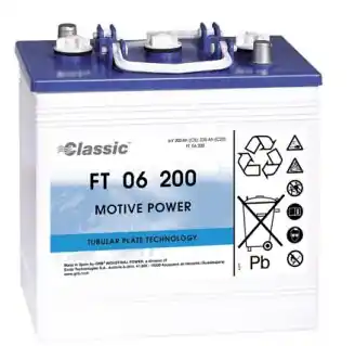 Geprüft Exide Classic FT 06 200 Antriebsbatterie 6 Volt 200 Ah (5h) mit PzS-Platten