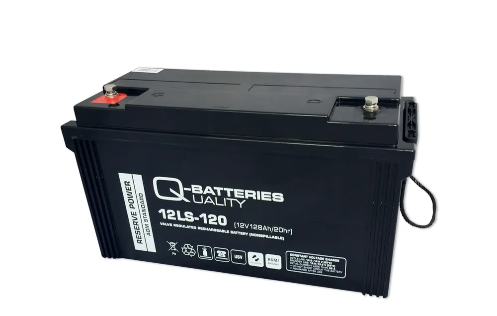 Q-Batteries 12LS-120 / 12V - 128Ah Blei Akku Standard-Typ AGM 10 Jahres Typ Heißes Angebot