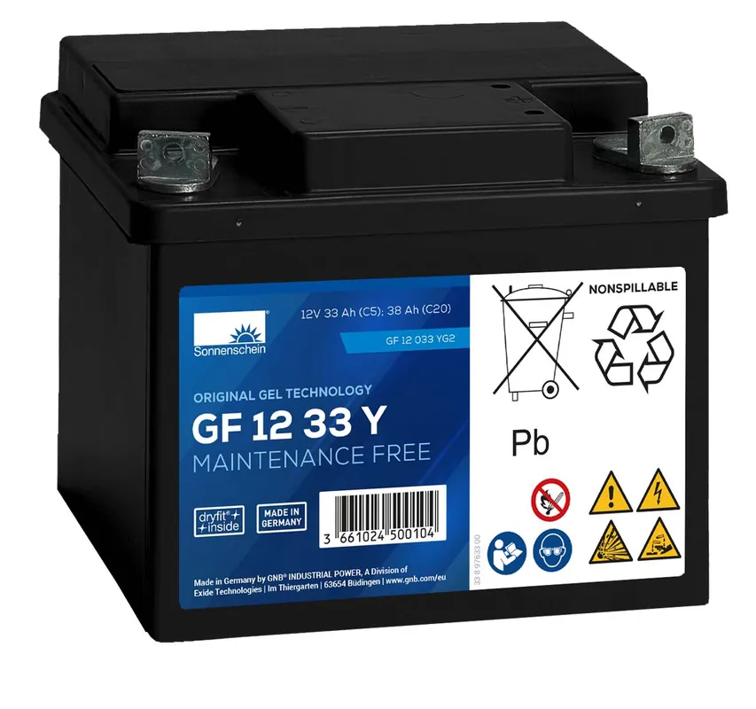 Nur Für Kurze Zeit Exide Sonnenschein GF 12 033 Y G2 dryfit Blei Gel Antriebsbatterie 12V 32,5Ah (5h) VRLA
