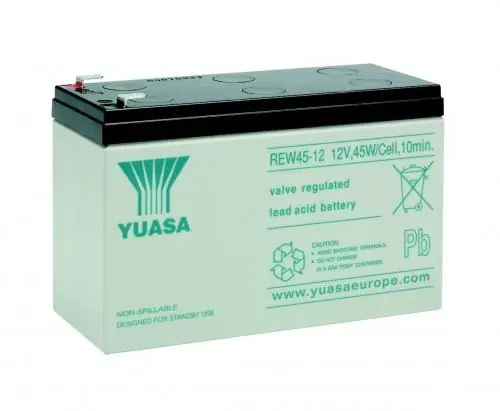 Yuasa REW45-12 8Ah (20h) 12V mit 45Watt / Zelle Bleiakku High Performance AGM Akku 6-9 Jahre Neu Im Sortiment