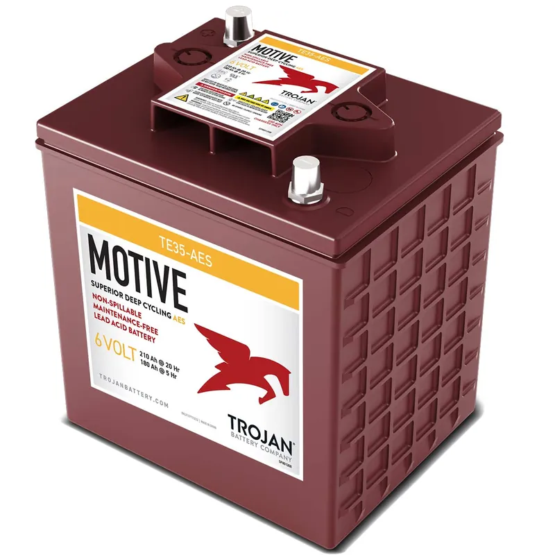 Trojan TE35-AES 6V 210Ah (C20) Deep Cycle Blei-AGM Traktionsbatterie M8-Anschluss Rabatt