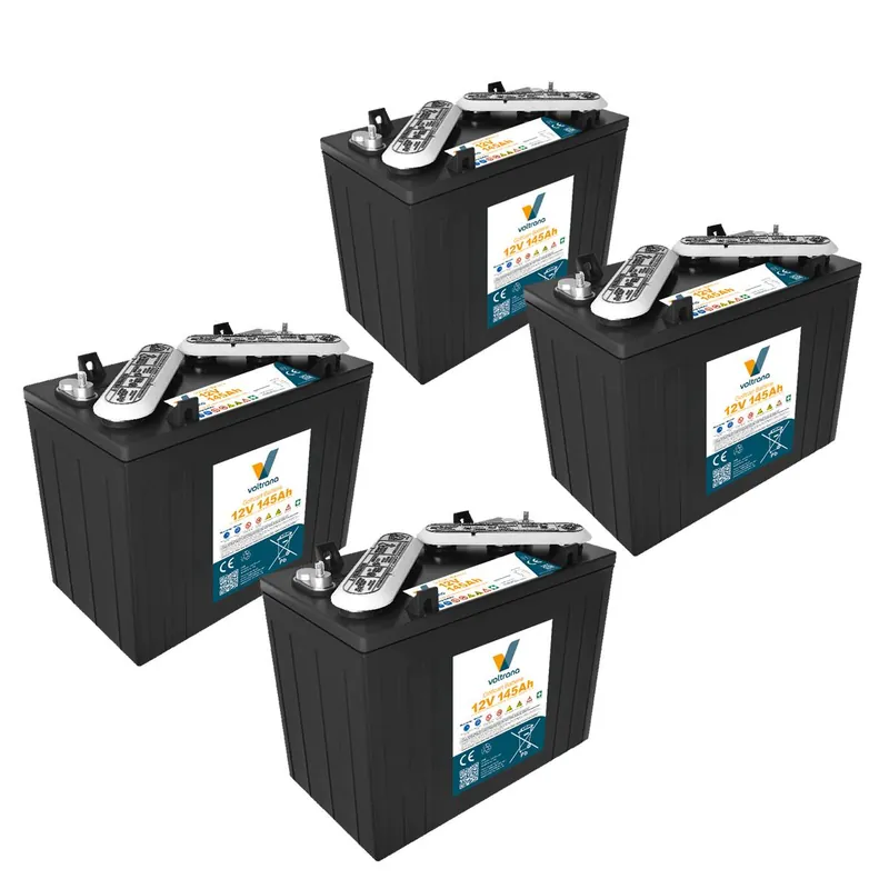 Batterie für Golfcart passend für E-Z-GO Freedom RXV 48V 4 x 12V 145Ah – Voltrana Ersatzakku Versand Am Gleichen Tag