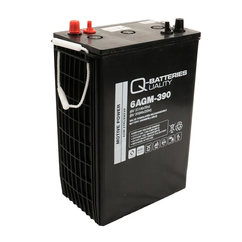 Jetzt Bestellen Q-Batteries 6AGM-390 Traktionsbatterie 6V 331Ah (5h) 390 Ah (20h), wartungsfreier AGM-Akku VRLA