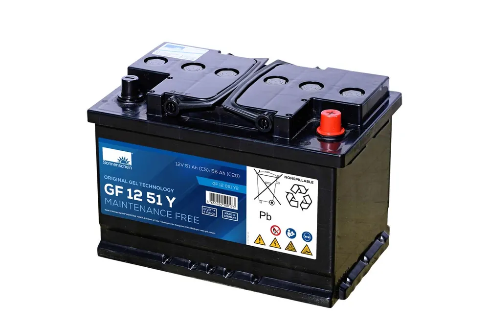 Exide Sonnenschein GF 12 051 Y 2 dryfit Blei Gel Antriebsbatterie 12V 56Ah (5h) VRLA Markenware