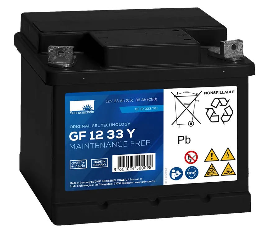 Exide Sonnenschein GF 12 033 Y G1 dryfit Blei Gel Antriebsbatterie 12V 32,5Ah (5h) VRLA Super-Preis