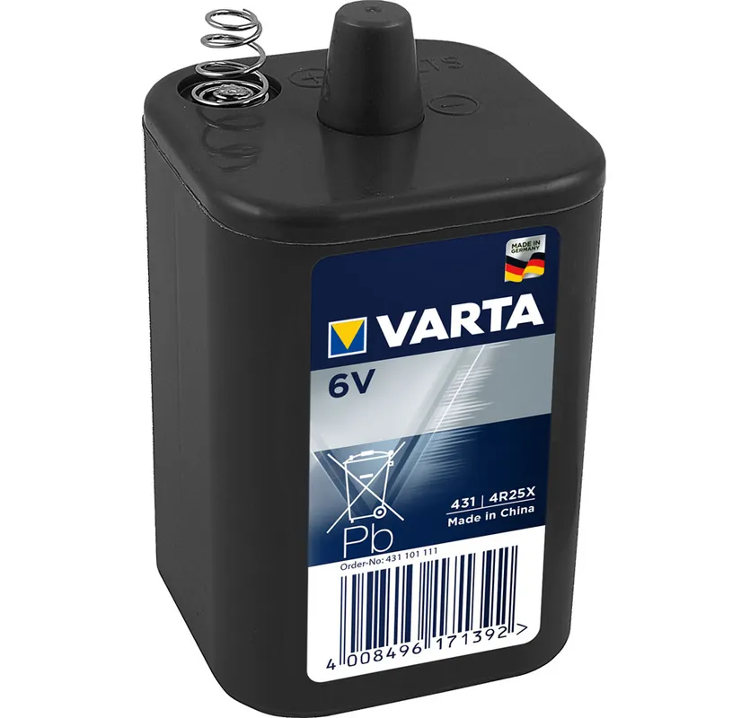 Varta Professional 431 4R25X 6V Blockbatterie Motor 8,5Ah Zink-Kohle (lose) Markenprodukt