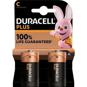 Duracell Plus LR14 Baby C Batterien MN 1400 (2er Blister) Super-Preis