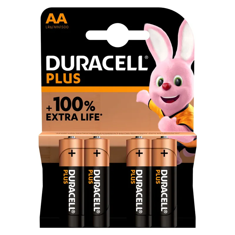 Duracell Plus LR6 Mignon AA Batterie MN 1500 (4er Blister) Nur Für Kurze Zeit