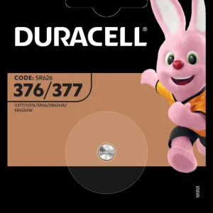 Duracell D 377 SR66 Uhrenknopfzelle Silberoxid 28mAh 1,55V (1er Blister) Neu Im Sortiment