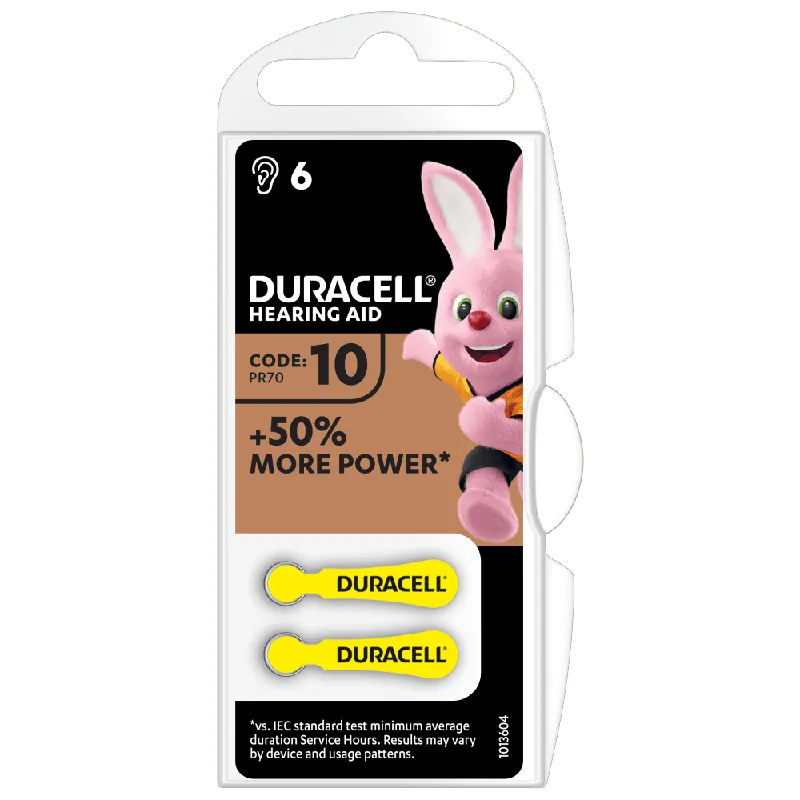 Bestseller Duracell ActivAir Easy Tab 10 Hörgeräte Batterie 1,4V (6er Blister)