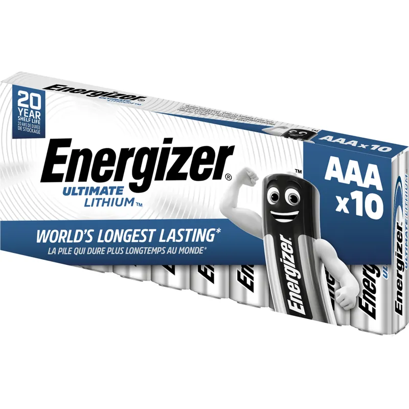 Energizer Ultimate Lithium L92 Micro AAA Batterie 10er Pack Expressversand
