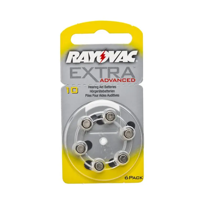 Rayovac Extra Advanced 10 PR70 Hörgeräte Batterie (6er Blister) Neue Ware