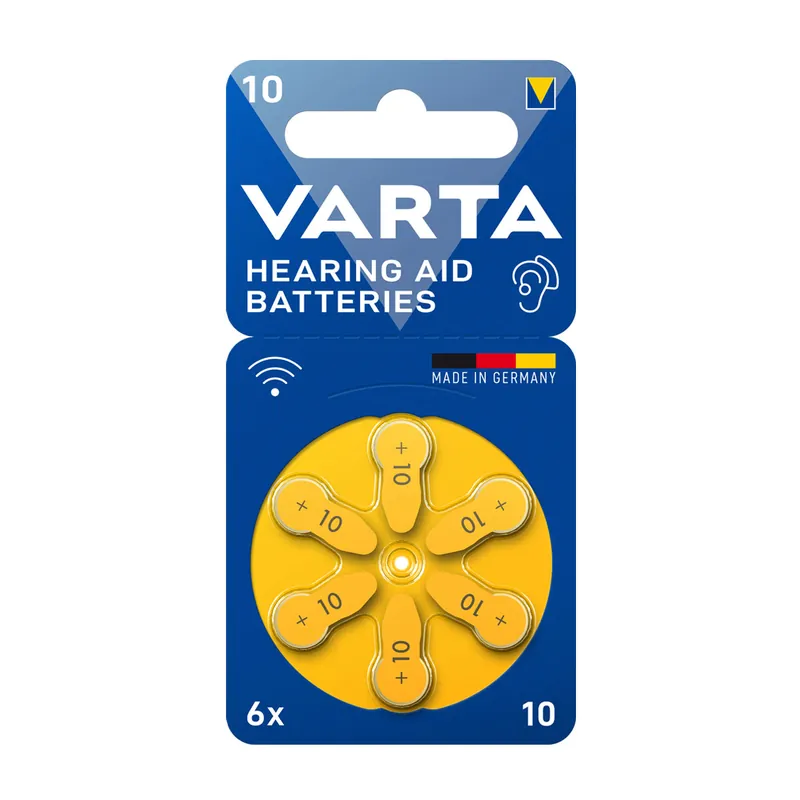 Neu VARTA Hearing Aid Batteries 10 Hörgeräte Batterie (6er Blister)