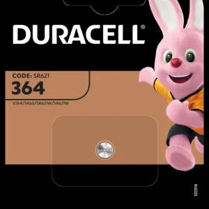Duracell D 364 SR60 Uhrenknopfzelle Silberoxid 20mAh 1,55V (1er Blister) Nur Heute