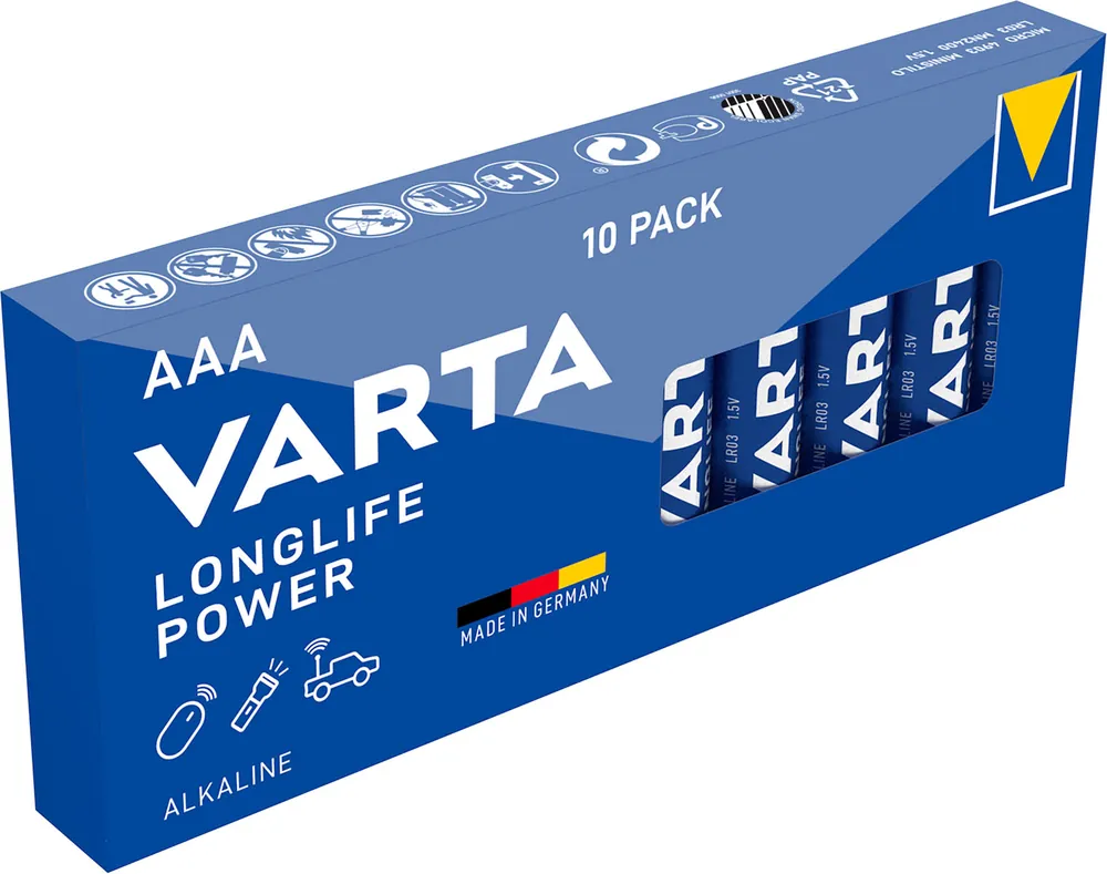 Jetzt Bestellen Varta Longlife Power Micro AAA 4903 LR03 (10er Karton)