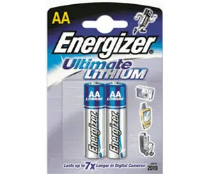Energizer Ultimate Lithium L91 Mignon AA Batterie (2er Blister) Begrenztes Angebot