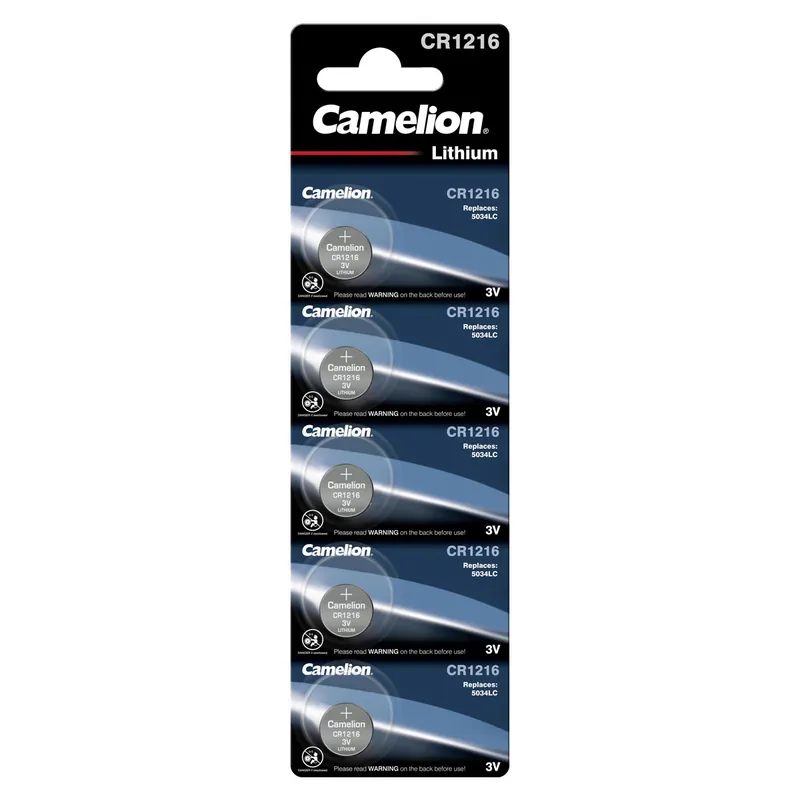 Camelion CR1216 Lithium Knopfzelle (5er Blister) Mega-Angebot