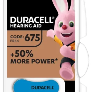 Neu Duracell ActivAir Easy Tab 675 Hörgeräte Batterie 1,4V (6er Blister)