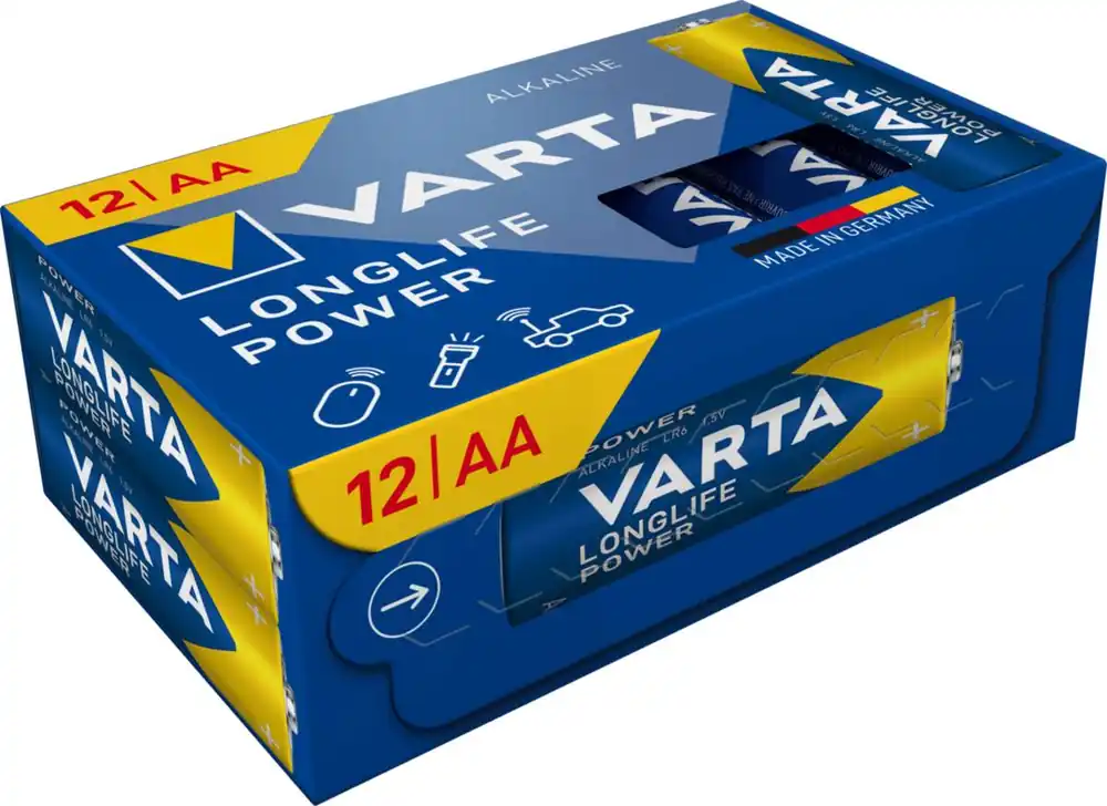 VARTA Longlife Power AA Cube Pack 12er Echt