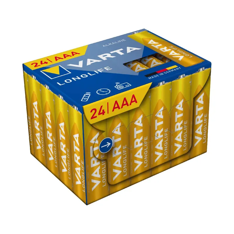 VARTA Longlife AAA Cube Pack 24er Garantierte Lieferung