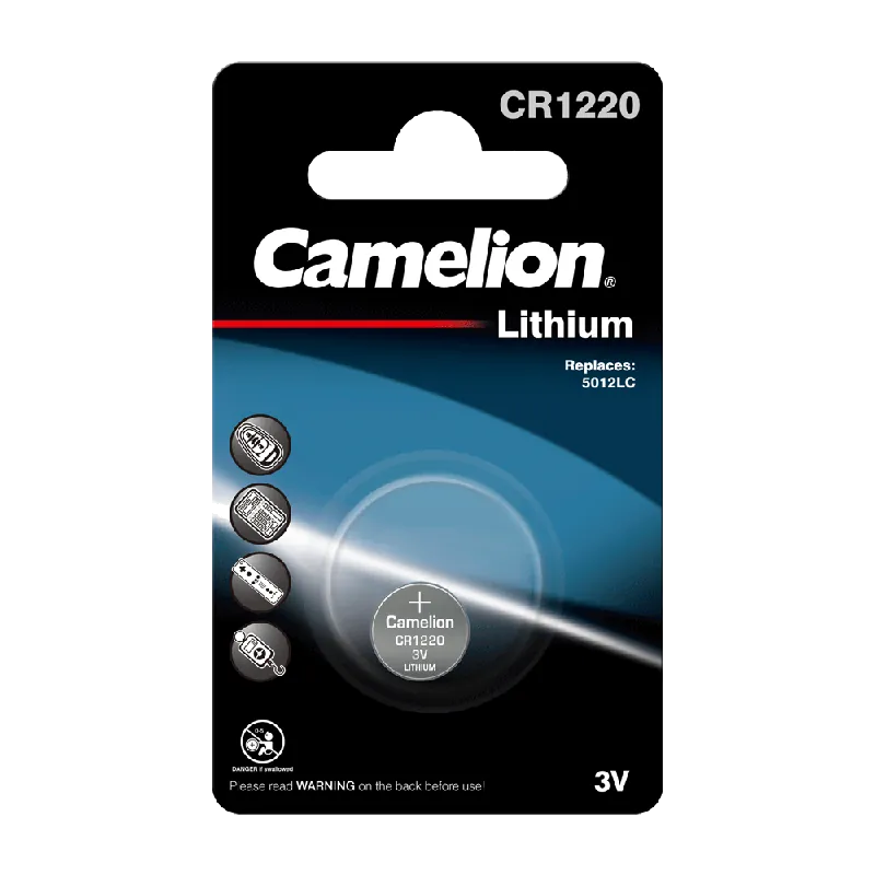 Geprüft Camelion CR1220 Lithium Knopfzelle (1er Blister)