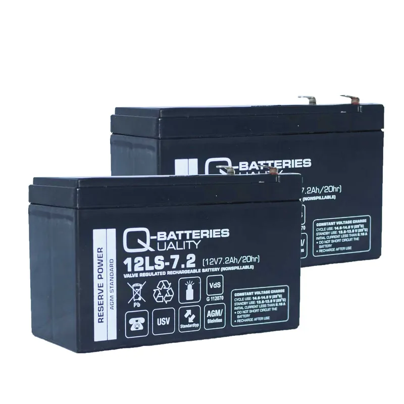 Sofort Bestellen Ersatzakku für Alarmanlage ABB L804S 2 x AGM Batterie 12V 7,2Ah mit VdS