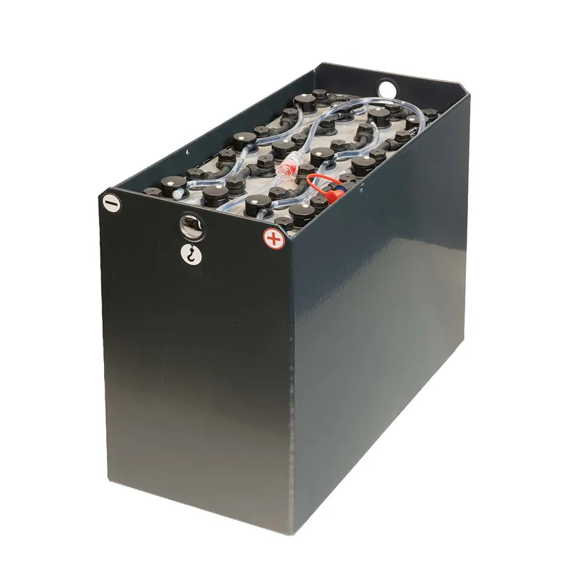 Expressversand Q-Batteries 24V Gabelstaplerbatterie 3 PzS 240 Ah DIN B (621 * 281 * 462mm L/B/H) Trog 57014004 inkl. Aquamatik