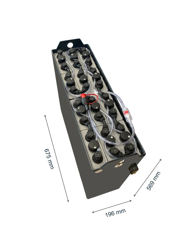 Kracherpreis Q-Batteries 24V Gabelstaplerbatterie 3 PzB 225 Ah (643/673 x 194 x 568mm L/B/H) inkl. Aquamatik