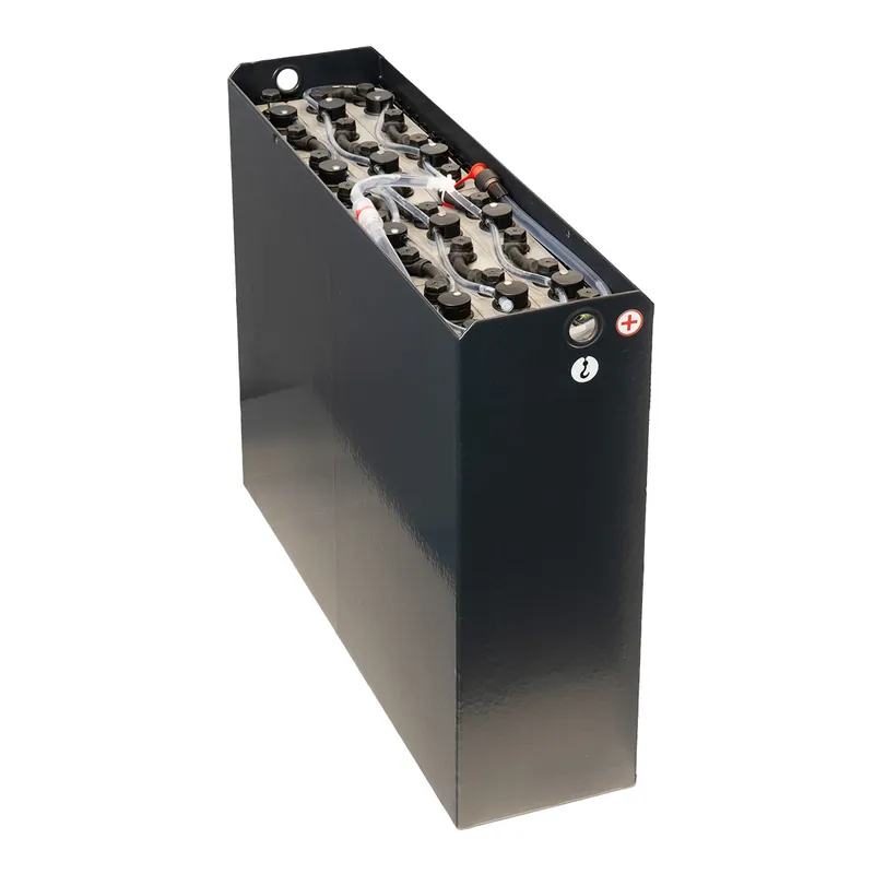 Q-Batteries 24V Gabelstaplerbatterie 3 PzS 375 Ah DIN A (827 * 216 * 627mm L/B/H) Trog 57014022 inkl. Aquamatik Must-Have