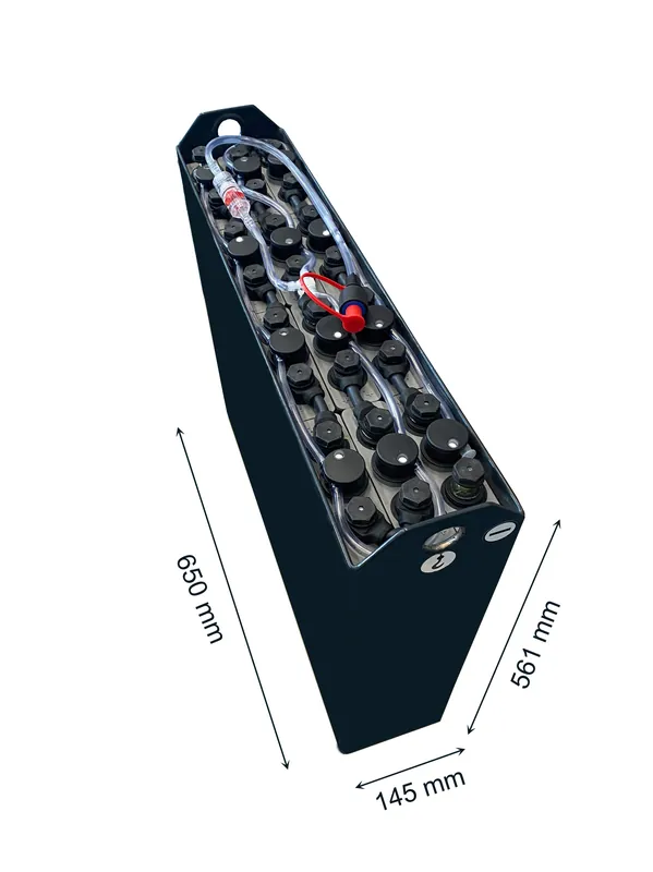 Wochenendangebot Q-Batteries 24V Staplerbatterie für Hubwagen 2 PzB 130 Ah 650 x 145 x 561mm inkl. Aquamatik