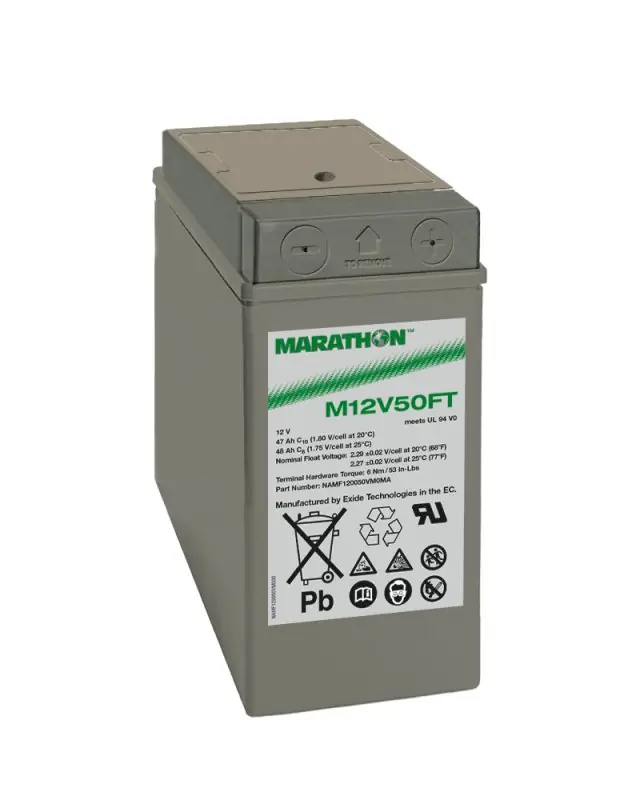 Top-Angebot Exide Marathon M12V50FT 12V 47Ah UL94-V0 Frontterminal AGM Blei-Vlies Akku VRLA