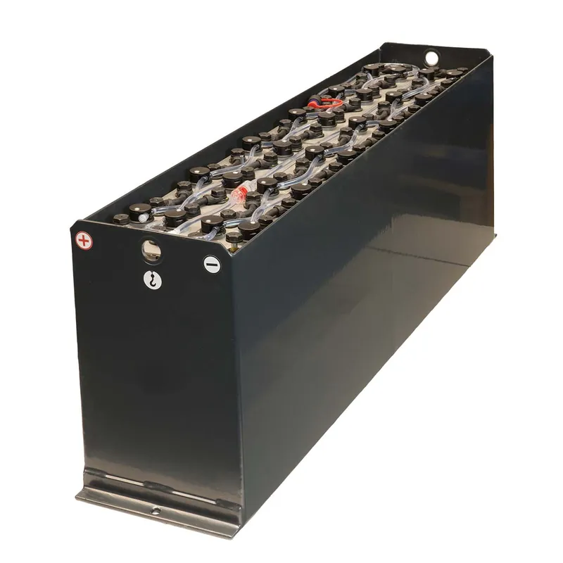 Neue Ware Q-Batteries 48V Gabelstaplerbatterie 3 PzS 240 Ah (1270 * 275 * 460mm L/B/H) Trog 46090400 inkl. Aquamatik