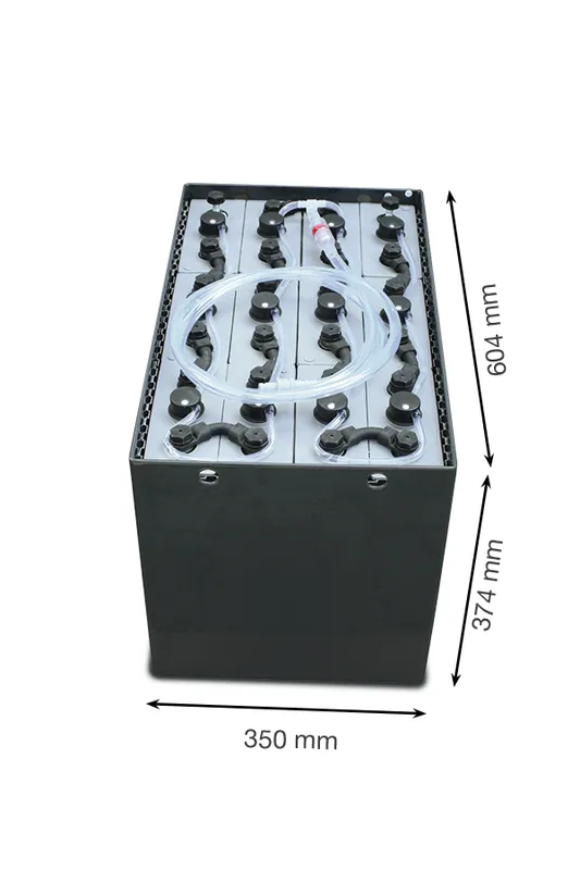 Q-Batteries 24V Gabelstaplerbatterie 4 PzS 240 Ah (604 x 350 x 374mm L/B/H) Trog 57004471 inkl. Aquamatik Knallerangebot