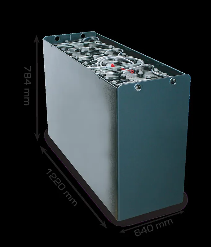 Angebot Q-Batteries 48V Gabelstaplerbatterie 8 PzS 1240 Ah DIN C (1220 * 640 * 784mm L/B/H) Trog 57017051 inkl. Aquamatik