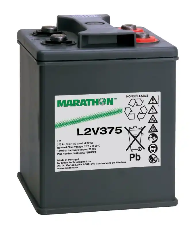 Exide Marathon L2V375 2V 375Ah AGM Blei Akku VRLA Begrenztes Angebot