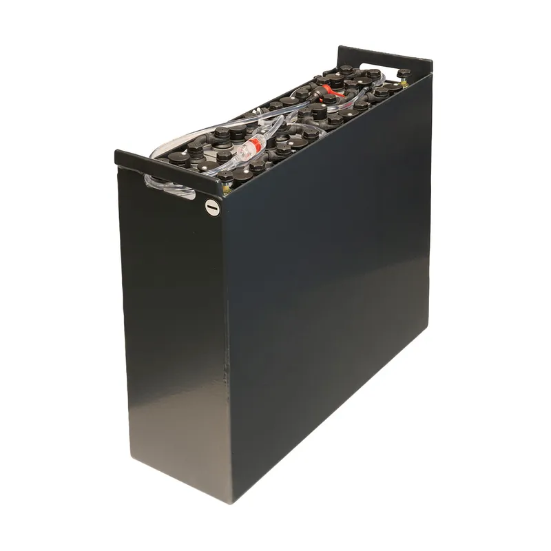 Q-Batteries 24V Gabelstaplerbatterie 3 PzB 225 Ah (650 x 206 x 567mm L/B/H) Trog 57034121 inkl. Aquamatik Preisknaller