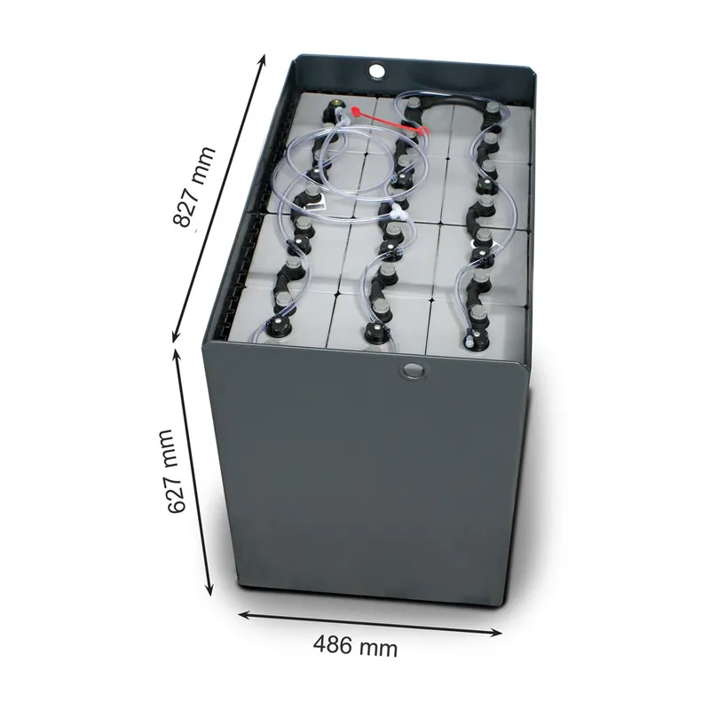 Q-Batteries 24V Gabelstaplerbatterie 8 PzS 840 Ah DIN A (827 * 486 * 627mmL/B/H) Trog 57014037 inkl. Aquamatik, ACHTUNG Mindestbatteriegewicht beachten! ähnlich DIN A Bestpreis
