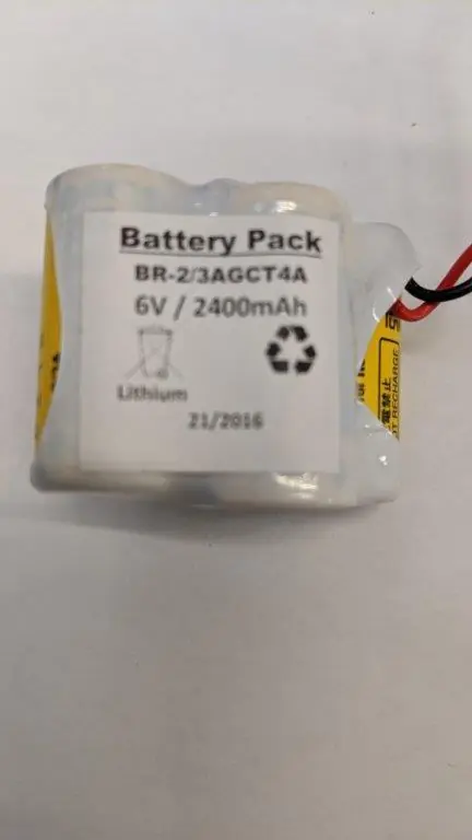 Sonderangebot Batteriepack Lithium BR-2/3AGCT4A 6V 2400mAh F2x2 (versetzt) + Stecker JAE